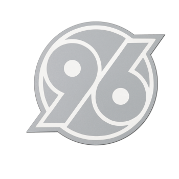 Hannover 96 H96 Aufkleber Logo Transparent Silber 6x6 cm